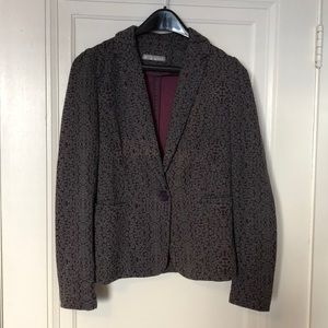 Olivia Moon Purple Jacquard Blazer - Sm - Like New